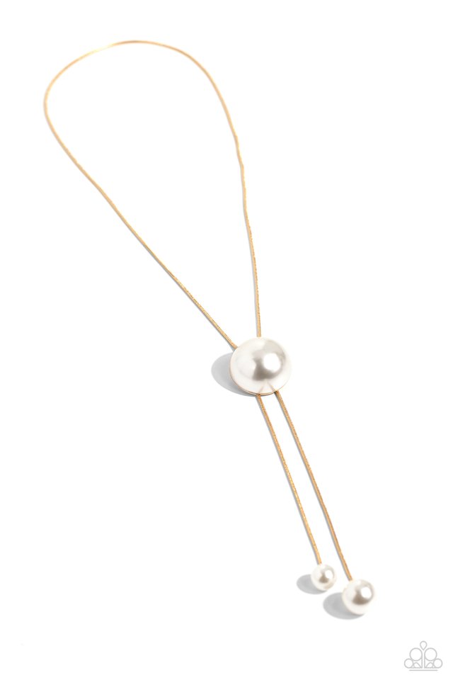 Corporate Couture - Gold - Paparazzi Necklace Image