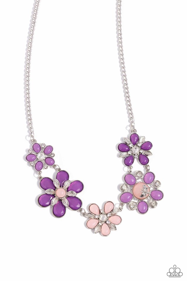 Dragonfly Decadence - Purple - Paparazzi Necklace Image