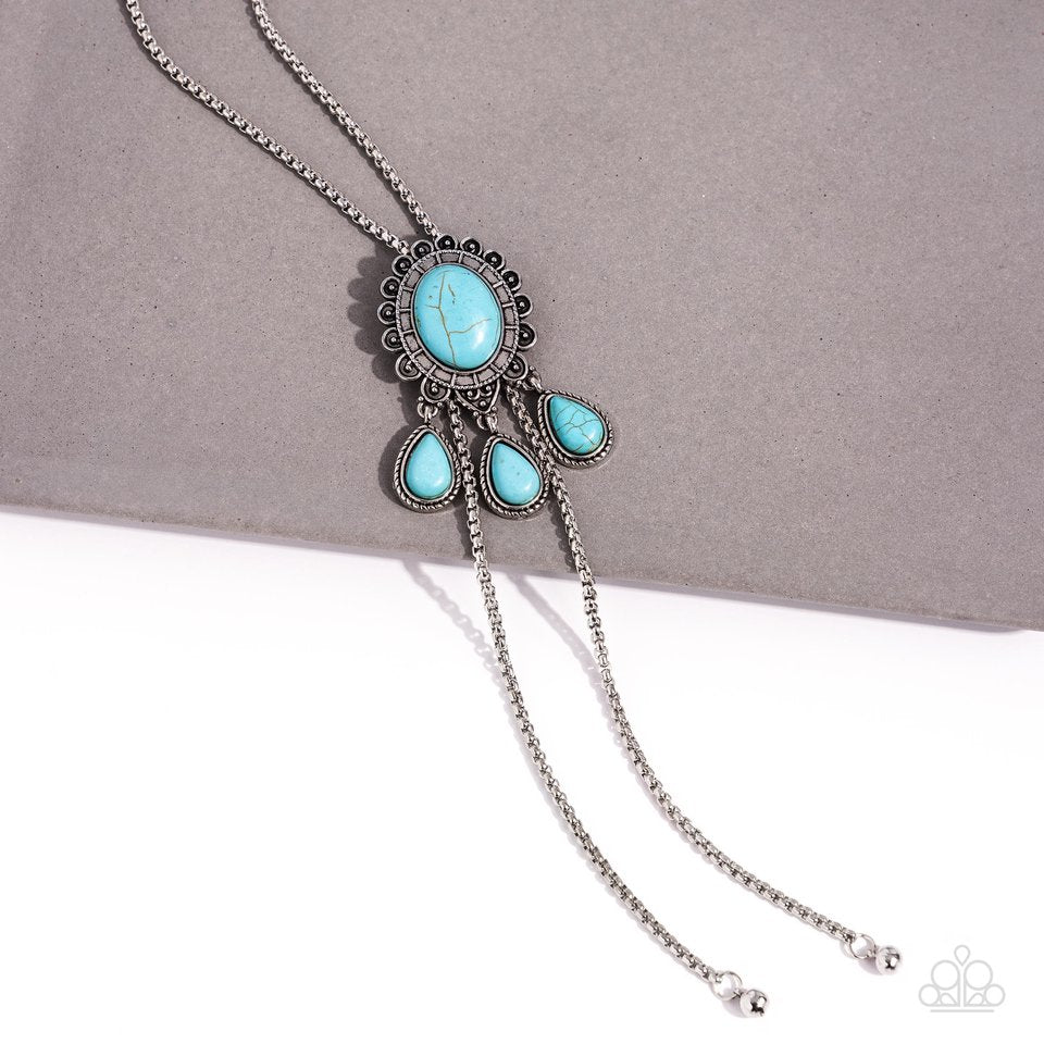 Seize the Serenity - Blue - Paparazzi Necklace Image