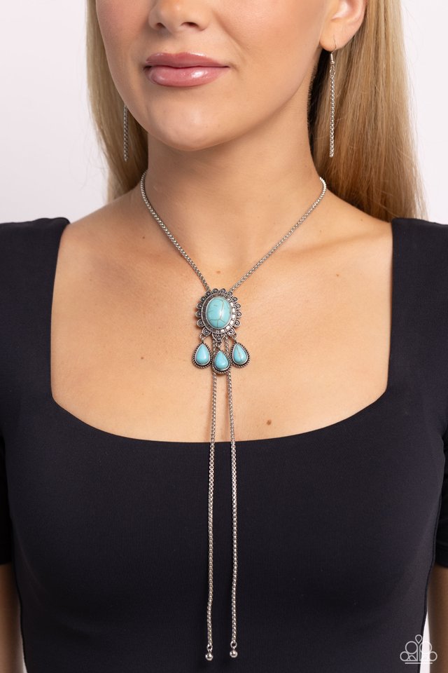 Seize the Serenity - Blue - Paparazzi Necklace Image