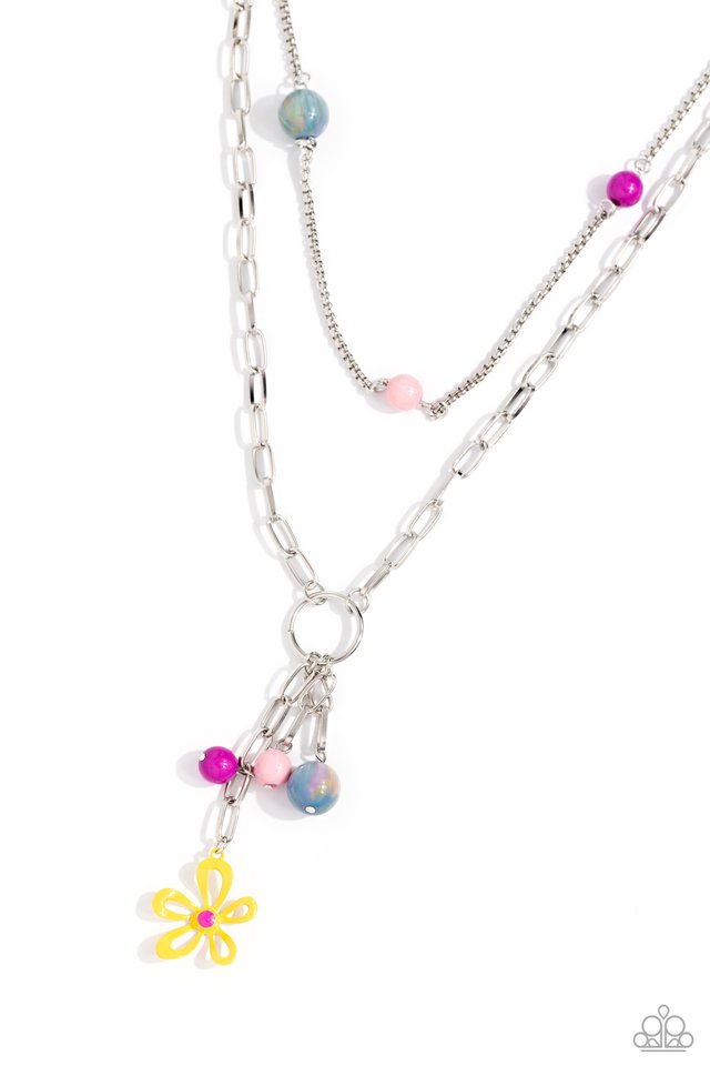 Seize the Swirls - Yellow - Paparazzi Necklace Image