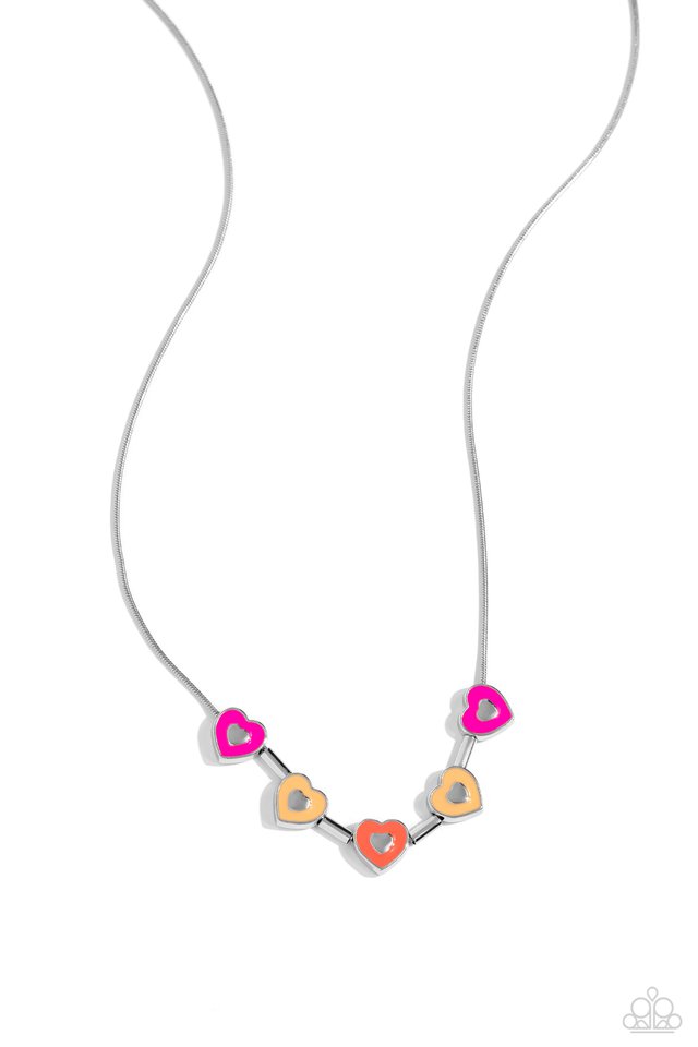 ECLECTIC Heart - Brown - Paparazzi Necklace Image