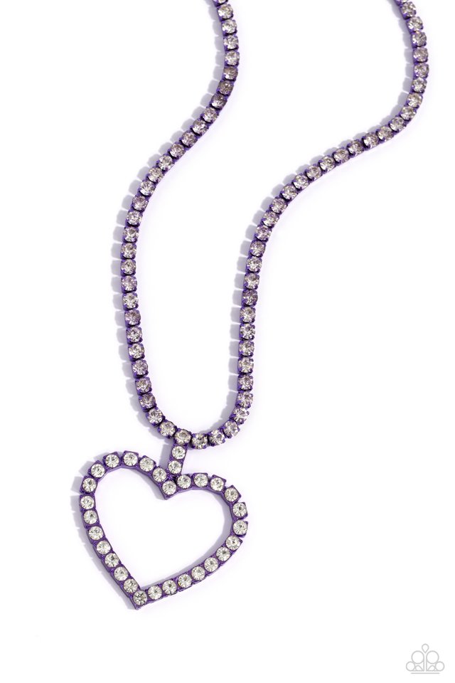 Flirting Fancy - Purple - Paparazzi Necklace Image