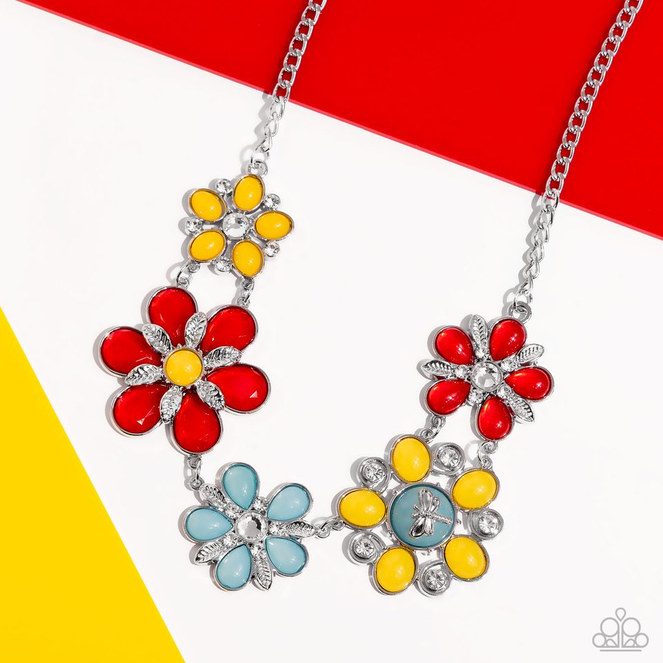 Dragonfly Decadence - Red - Paparazzi Necklace Image