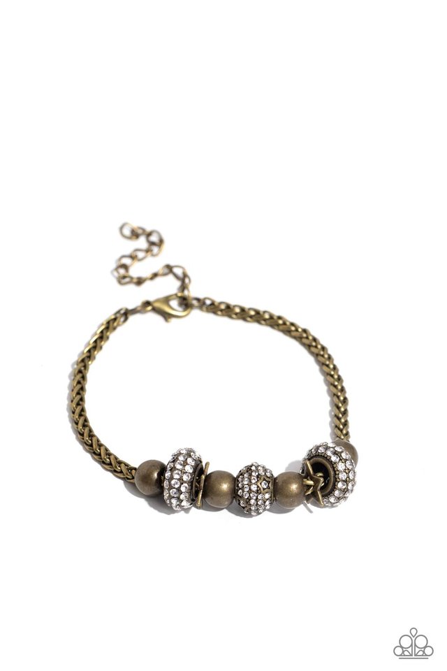 Draped Dedication - Brass - Paparazzi Bracelet Image