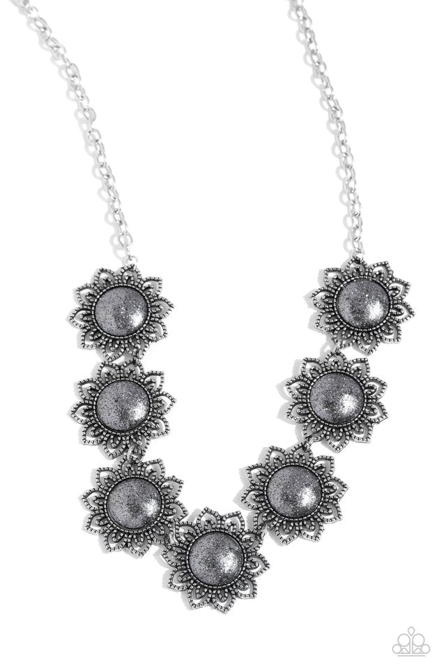 The GLITTER Takes It All - Silver - Paparazzi Necklace Image