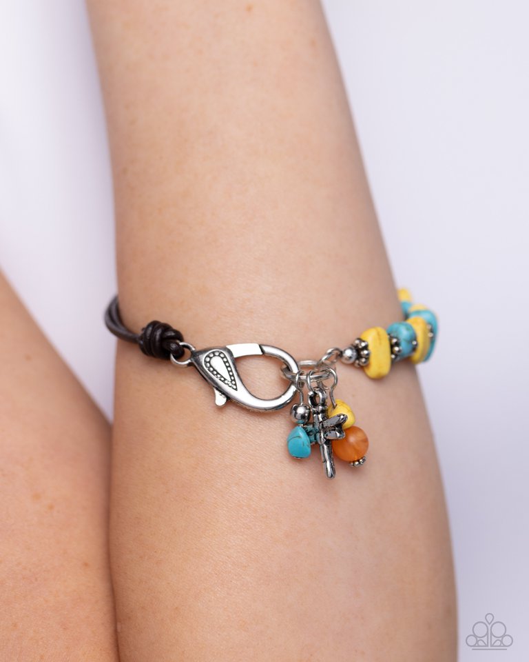 Daring Dragonfly - Yellow - Paparazzi Bracelet Image