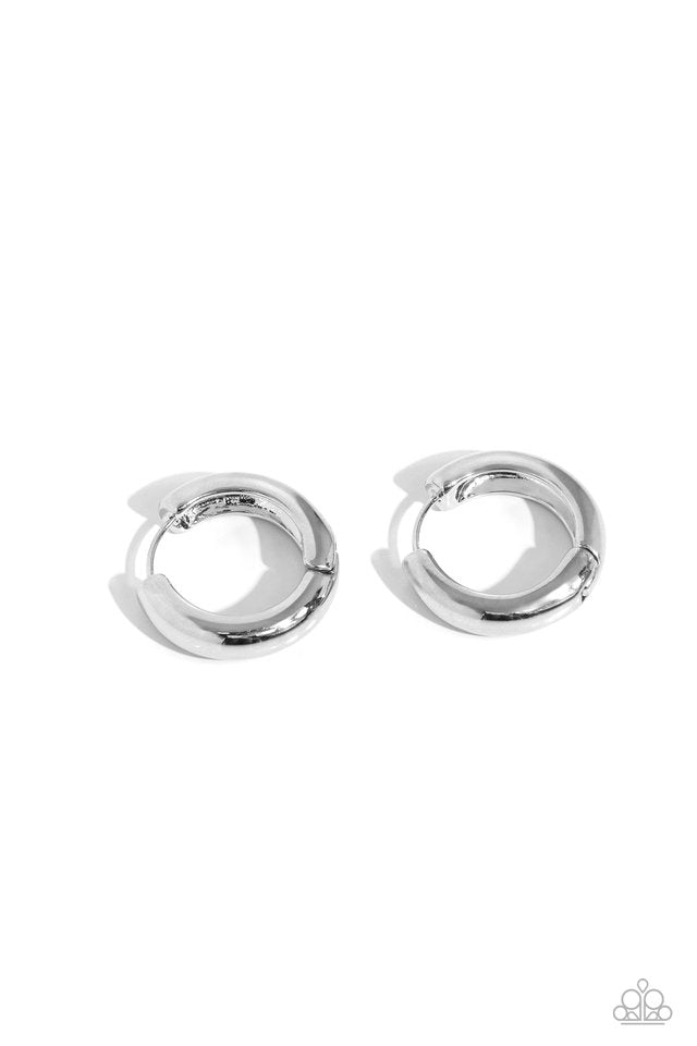 Simply Sinuous - Silver - Paparazzi Earring Image