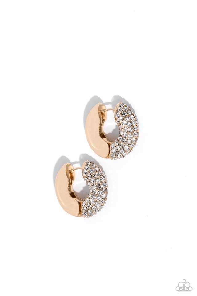 Combustible Confidence - Gold - Paparazzi Earring Image