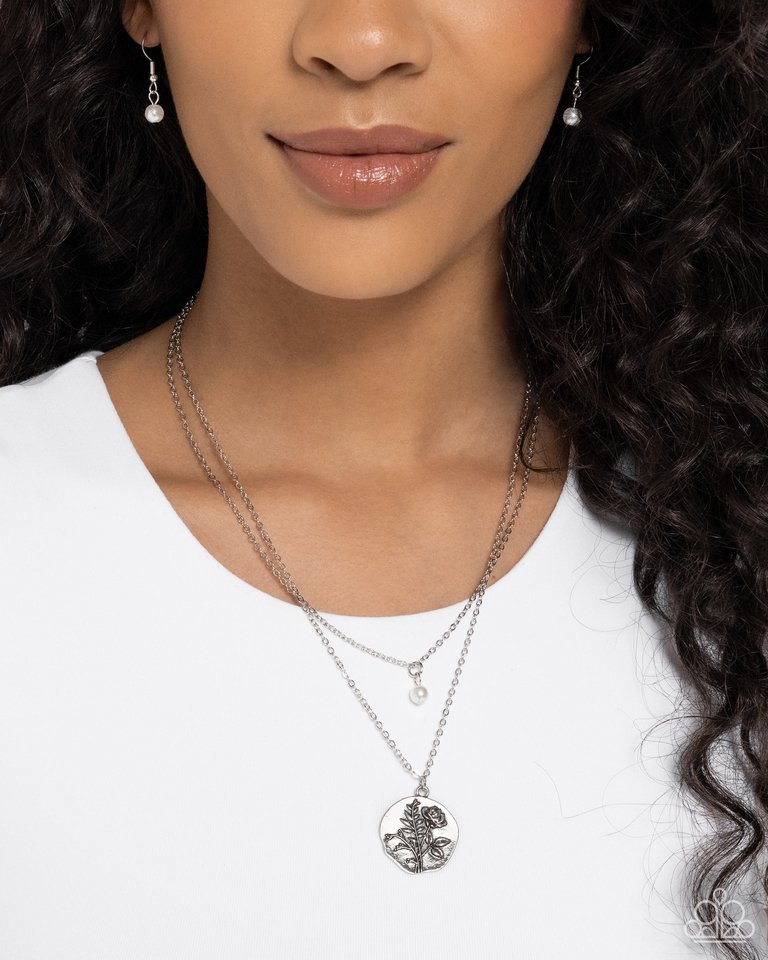 Birthstone Beauty - White - Paparazzi Necklace Image