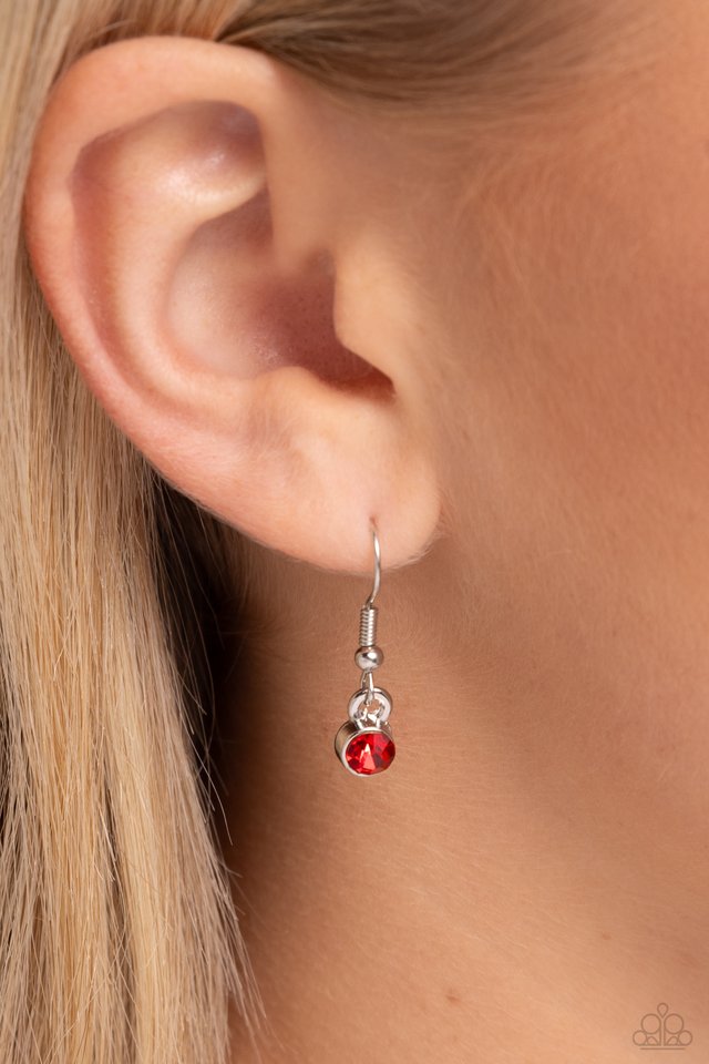 Star Quality Sensation - Red - Paparazzi Necklace Image