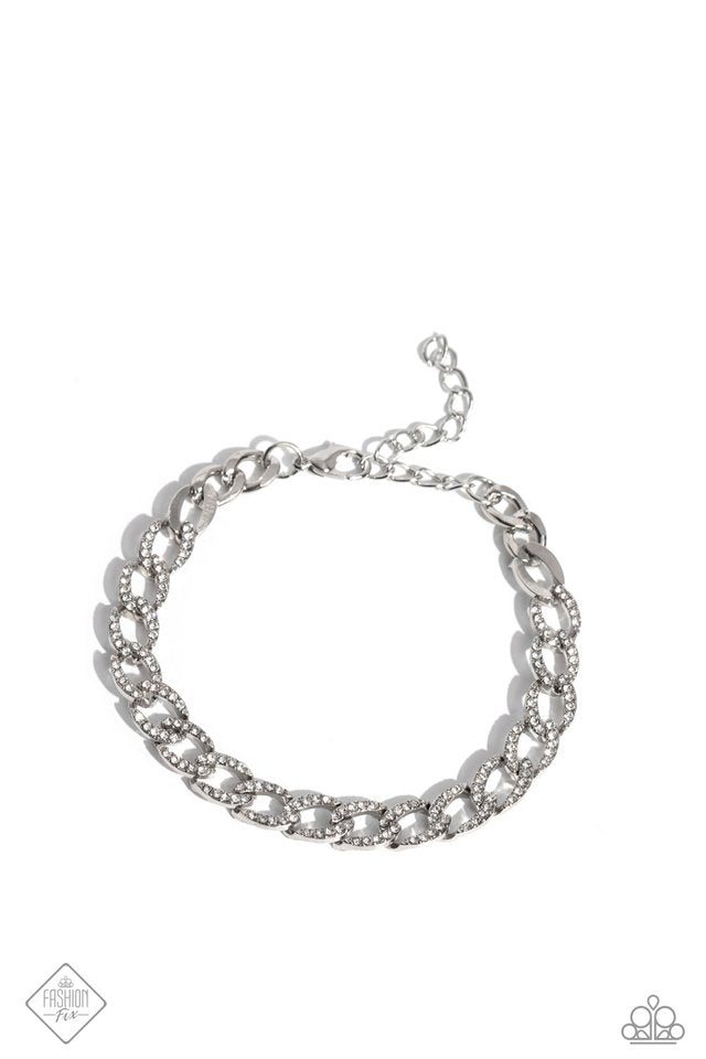 Freethinking Finish - White - Paparazzi Bracelet Image