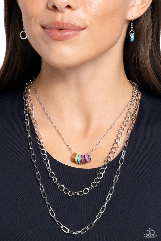 Colorful Cadet - Multi - Paparazzi Necklace Image
