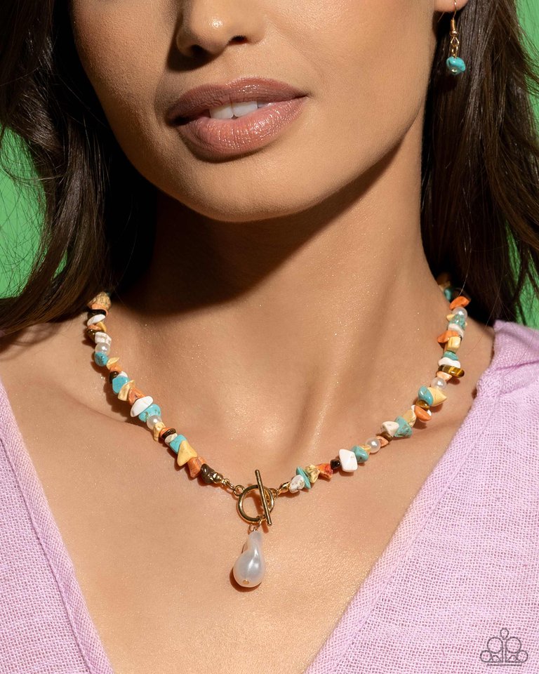 Natural New Age - Multi - Paparazzi Necklace Image