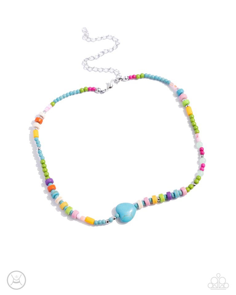 Y2K Energy - Blue - Paparazzi Necklace Image
