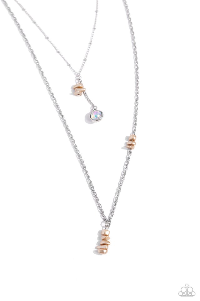 Leisurely Layered - Brown - Paparazzi Necklace Image