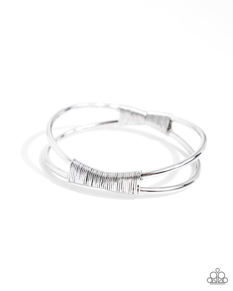 Tactile Thrill - Silver - Paparazzi Bracelet Image