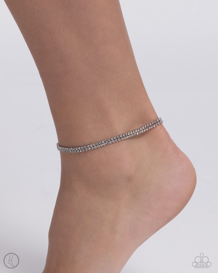 Dainty Declaration - White - Paparazzi Bracelet Image