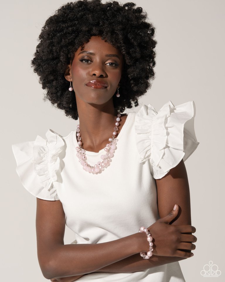 Pearl Protagonist - Pink - Paparazzi Bracelet Image