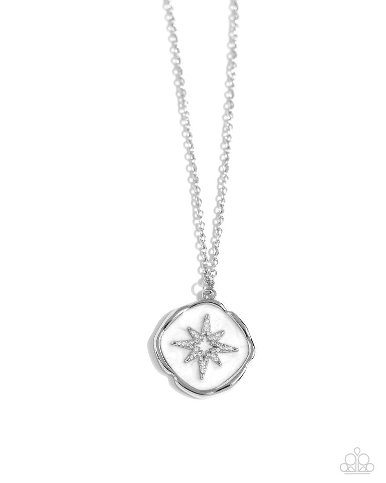 Soaring Stars - White - Paparazzi Necklace Image