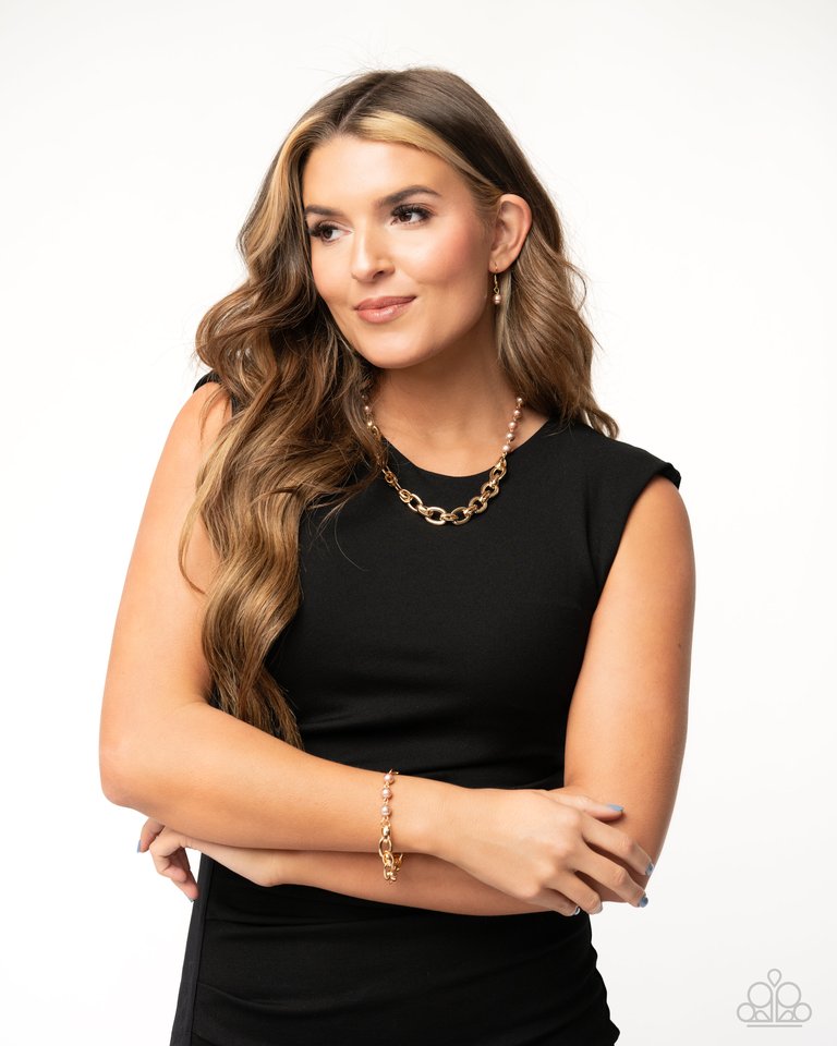 Pearl Pairing - Brown - Paparazzi Bracelet Image