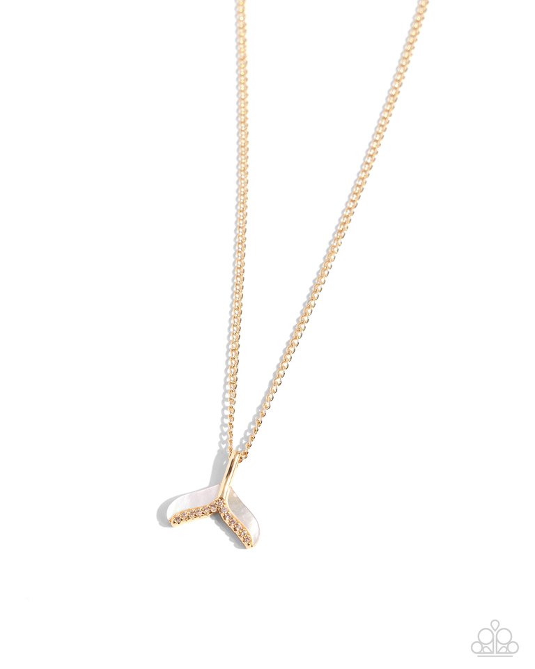 Mermaid Masterpiece - Gold - Paparazzi Necklace Image