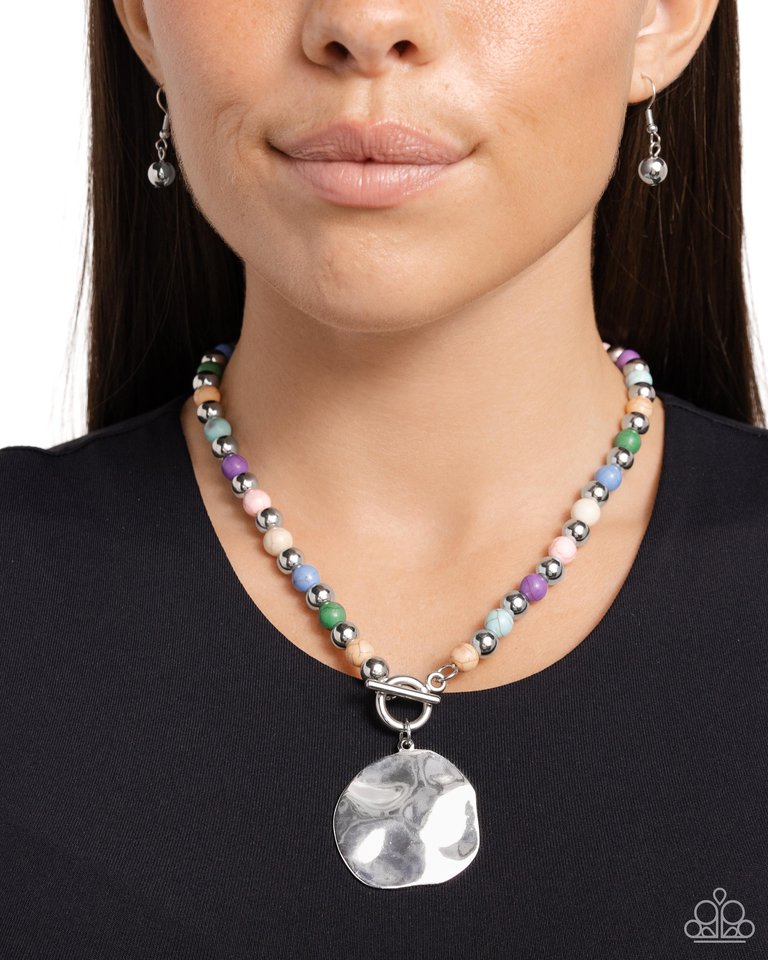 Textured Trinket - Multi - Paparazzi Necklace Image