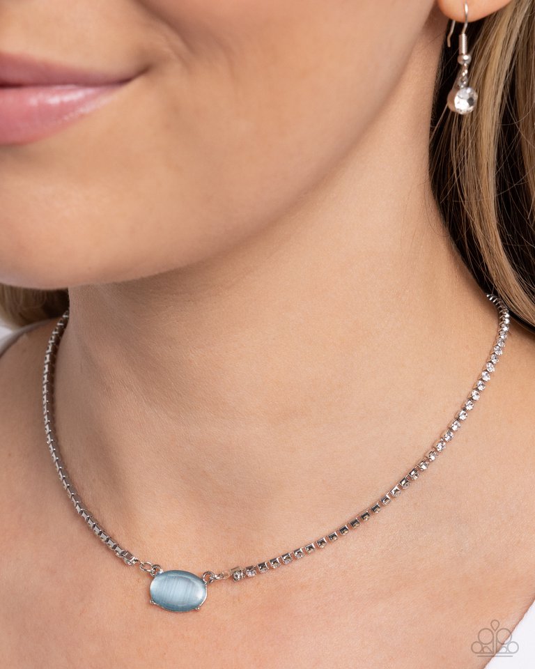 Dynamic Delicacy - Blue - Paparazzi Necklace Image