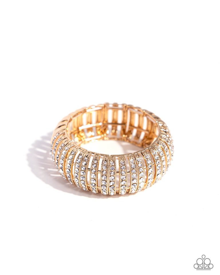 Appealing A-Lister - Gold - Paparazzi Bracelet Image