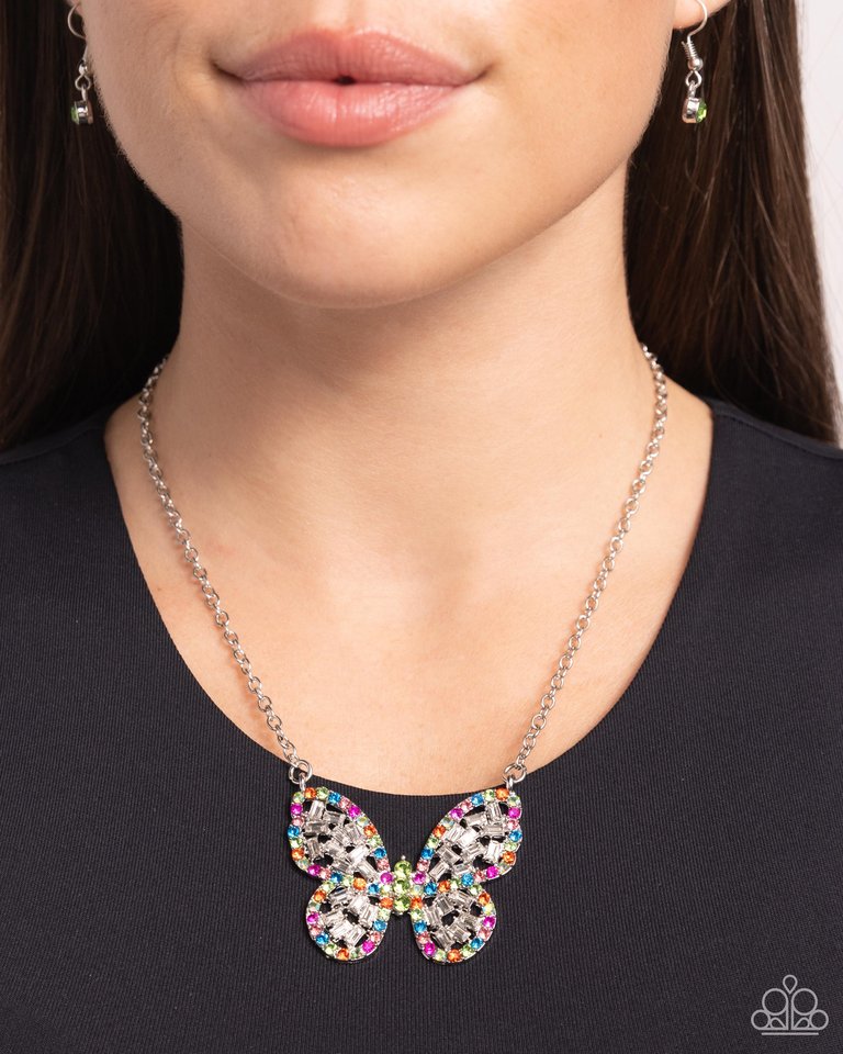 Aerial Academy - Green - Paparazzi Necklace Image