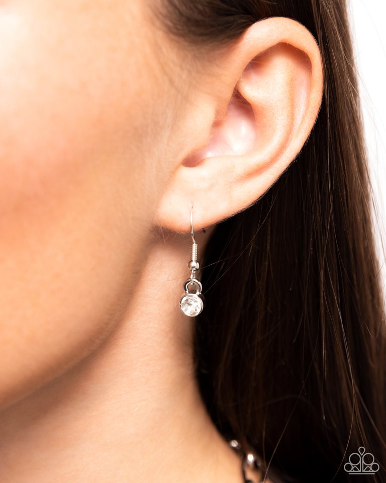 Stellar Sighting - White - Paparazzi Necklace Image