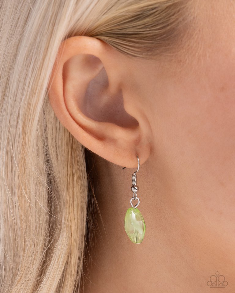 Colored Can-Can - Green - Paparazzi Necklace Image