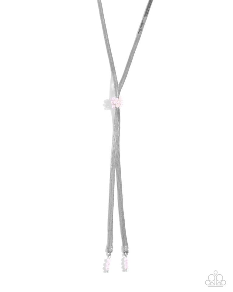 Corporate Cascade - Pink - Paparazzi Necklace Image