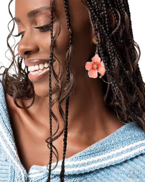 Floral Flavor - Orange - Paparazzi Earring Image