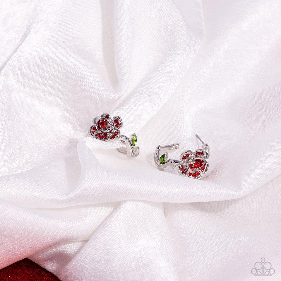 Mother ROSE Best - Red - Paparazzi Earring Image