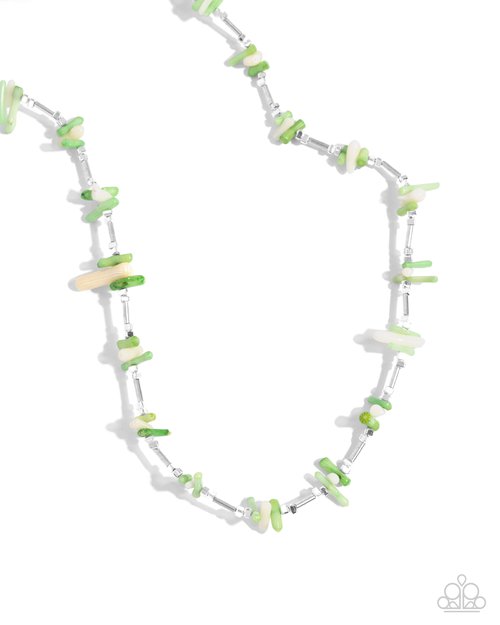 Multicolored Marathon - Green - Paparazzi Necklace Image