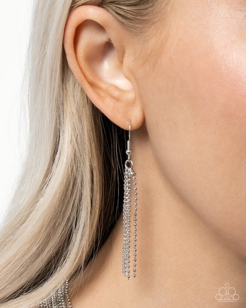 Backstage Ball - Silver - Paparazzi Necklace Image