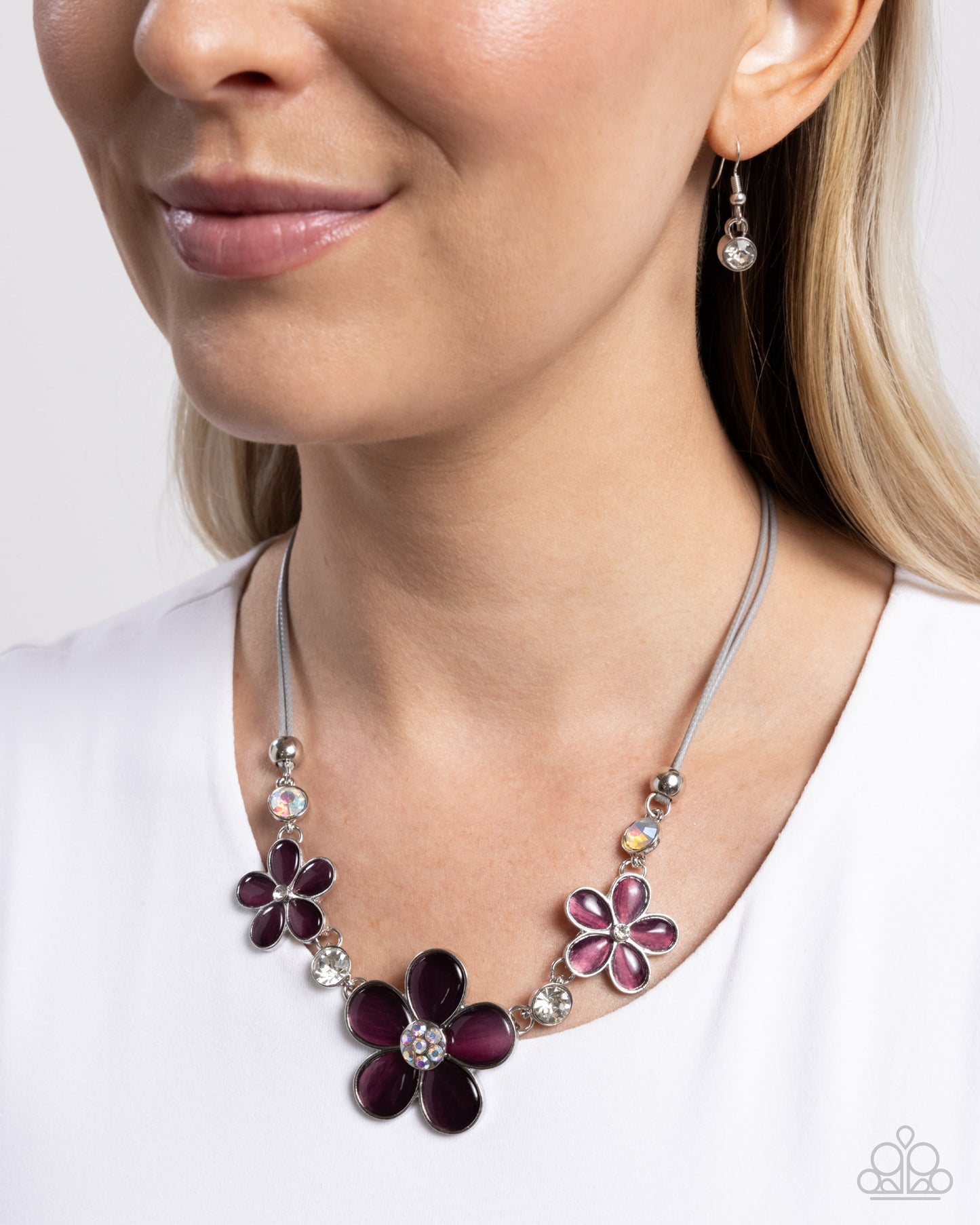 Cats Eye Calm - Purple - Paparazzi Necklace Image