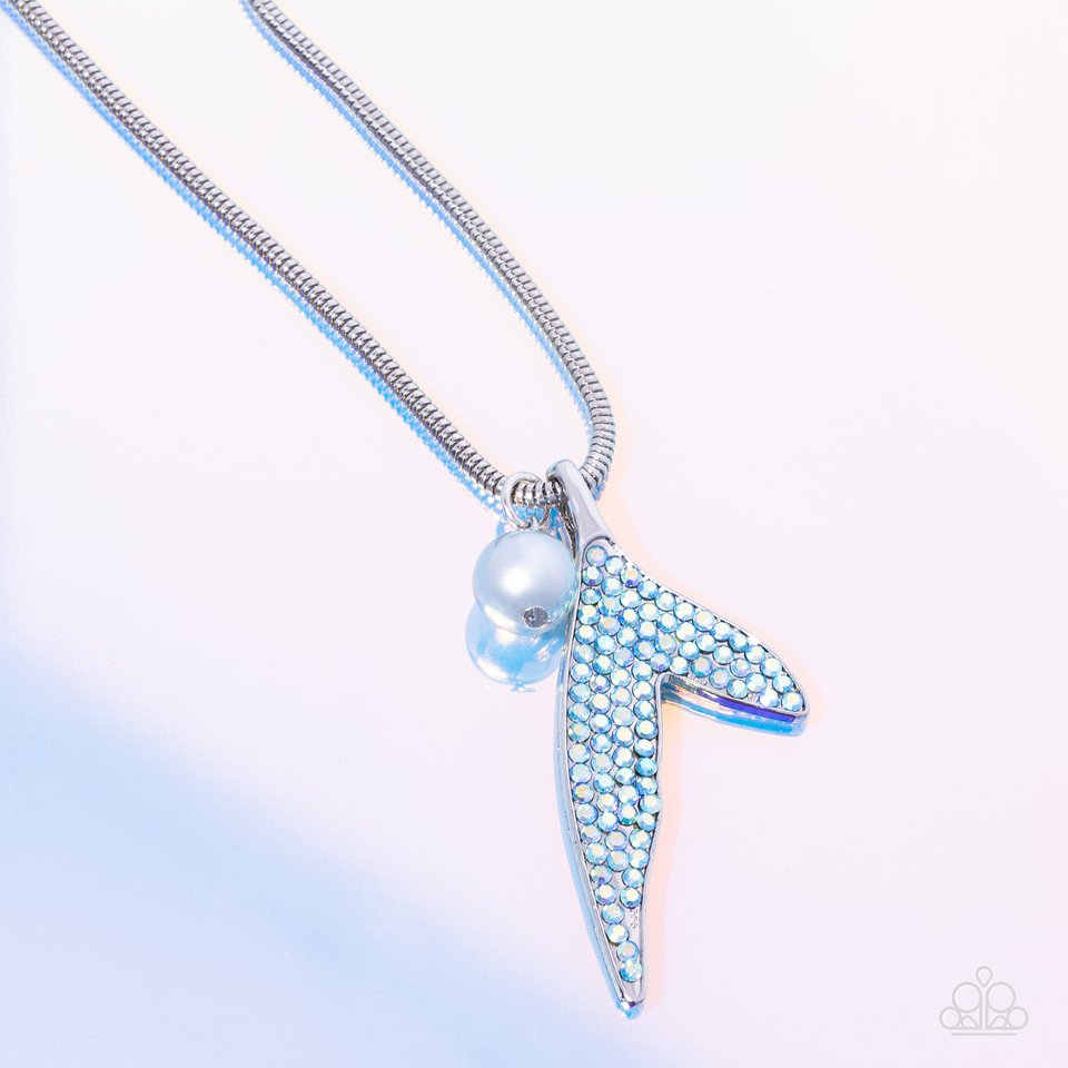 Maiden Mermaid - Blue - Paparazzi Necklace Image