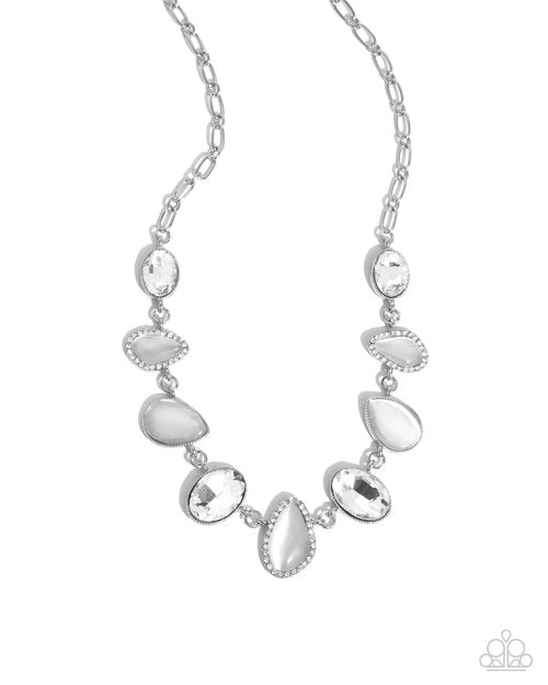 Royal Ready - White - Paparazzi Necklace Image