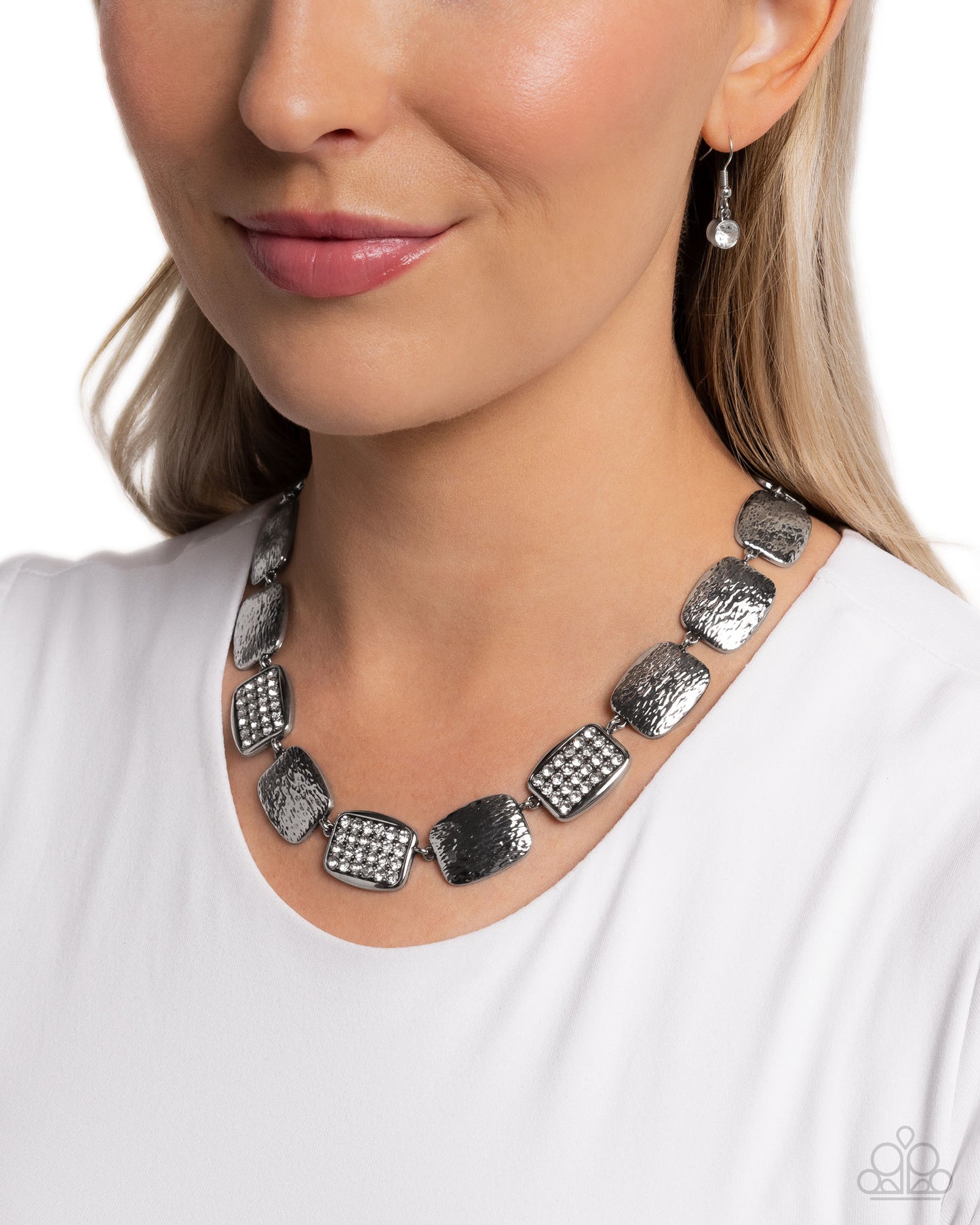 Brilliant Belonging - White - Paparazzi Necklace Image