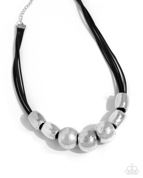 Powerhouse Push - Black - Paparazzi Necklace Image