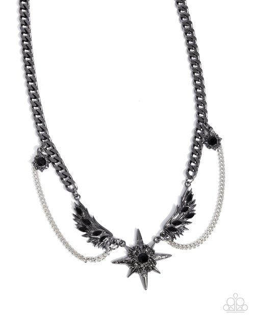 Cosmic Critique - Black - Paparazzi Necklace Image