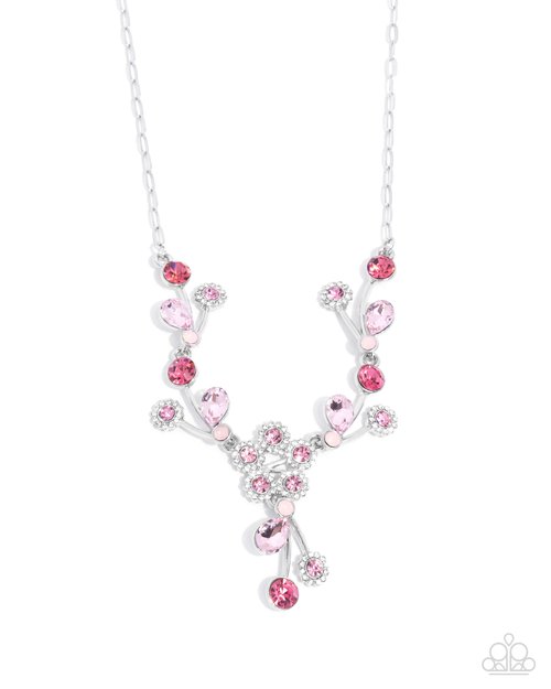 Blossom Queen - Pink - Paparazzi Necklace Image