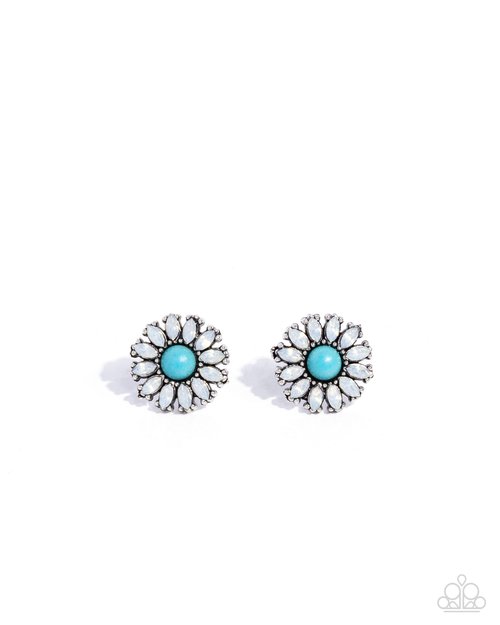 Santa Fe Showcase - Blue - Paparazzi Earring Image