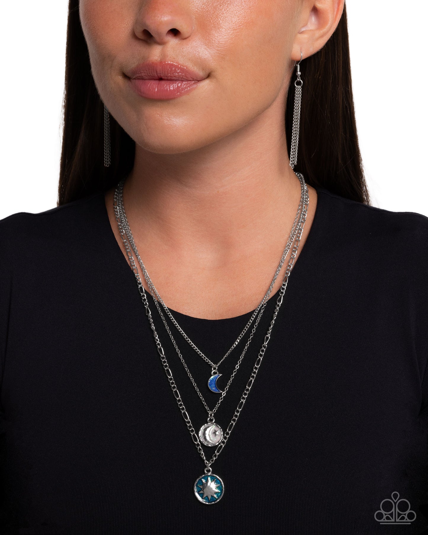 Celestial Caliber - Blue - Paparazzi Necklace Image