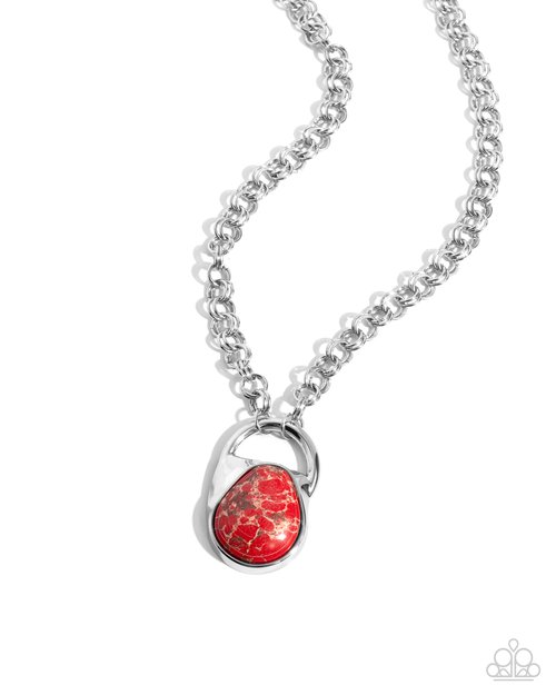 Change of Country - Red - Paparazzi Necklace Image