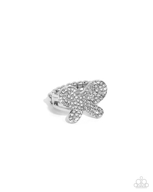 Aerial Anthem - White - Paparazzi Ring Image
