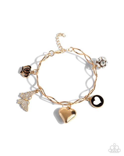 Lullaby Lucky - Gold - Paparazzi Bracelet Image