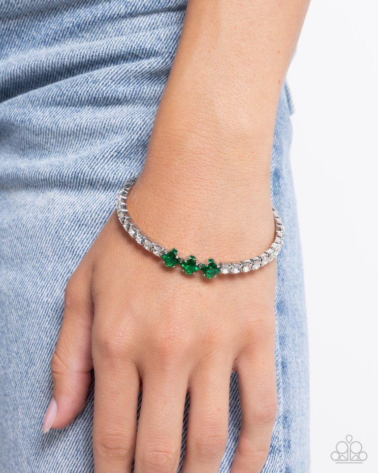 Pointed Production - Green - Paparazzi Bracelet Image